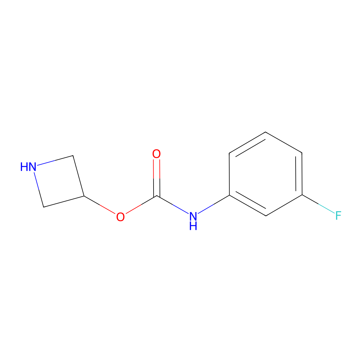 Azetidin-3-yl (3-fluorophenyl)carbamate molecular structure, CAS 1508543-35-8