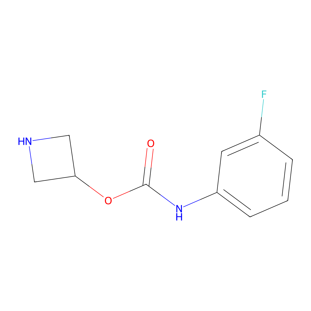 Azetidin-3-yl (3-fluorophenyl)carbamate molecular structure, CAS 1508543-35-8
