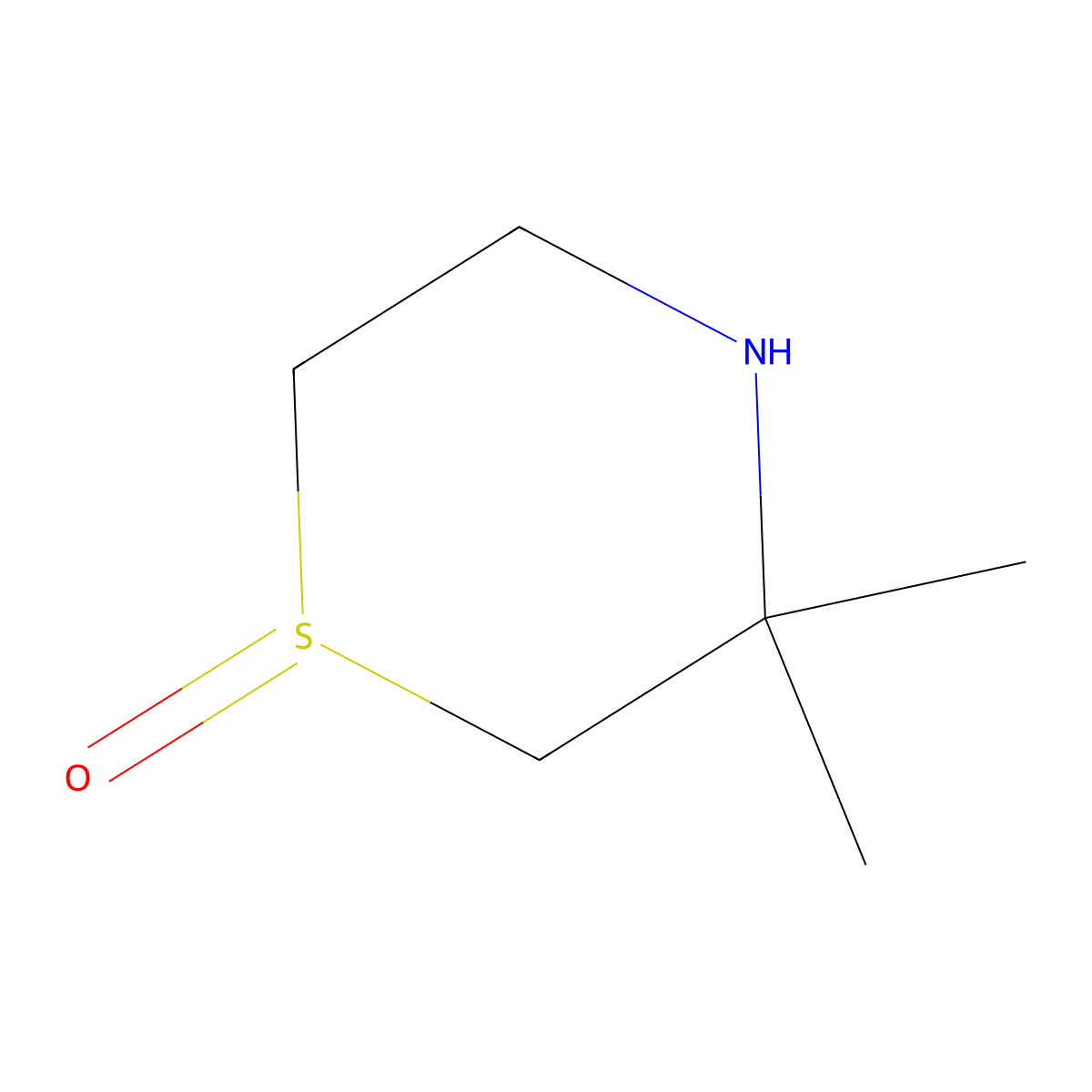 3,3-Dimethyl-1lambda4-thiomorpholin-1-one molecular structure, CAS 1508554-59-3
