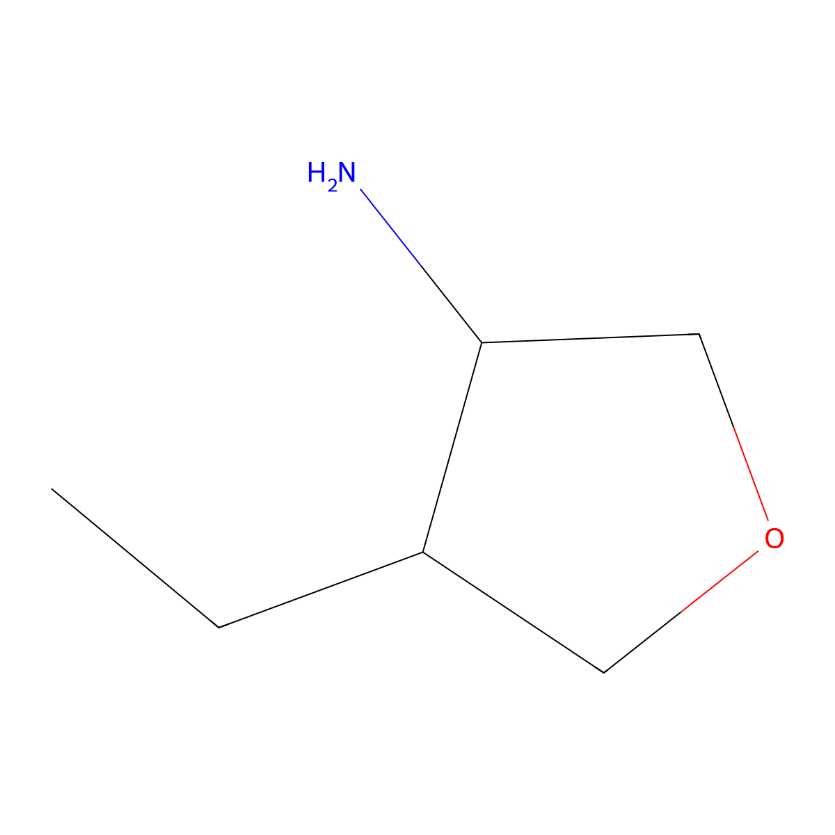 4-Ethyloxolan-3-amine molecular structure, CAS 1508574-63-7