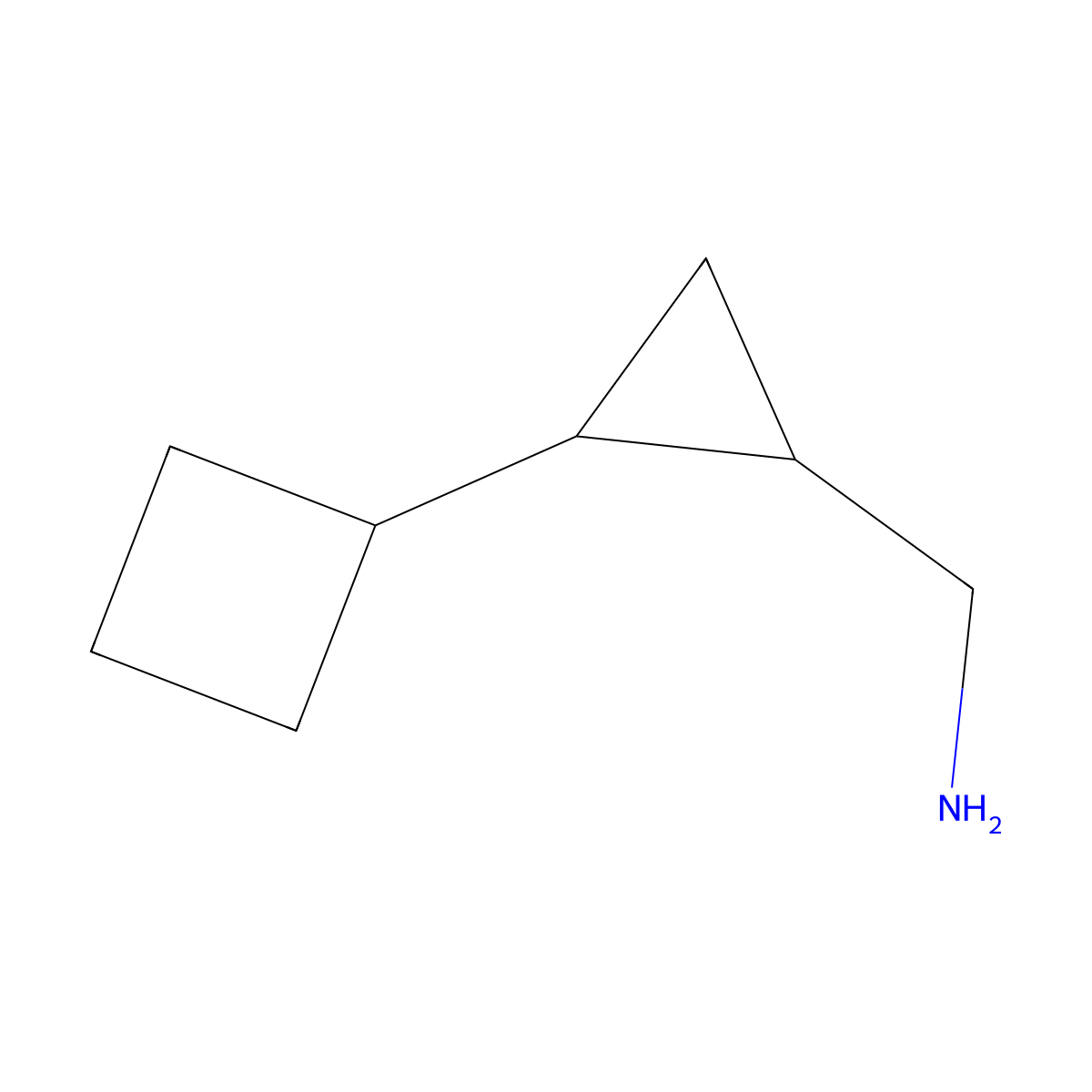 (2-Cyclobutylcyclopropyl)methanamine molecular structure, CAS 1508610-82-9