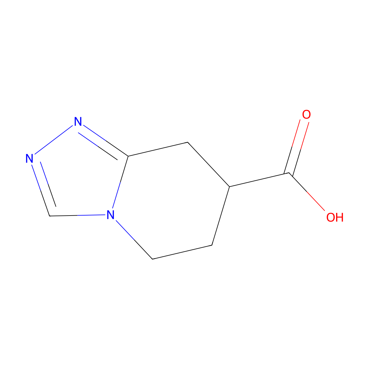 5,6,7,8-Tetrahydro-[1,2,4]triazolo[4,3-a]pyridine-7-carboxylic acid molecular structure, CAS 1508614-13-8
