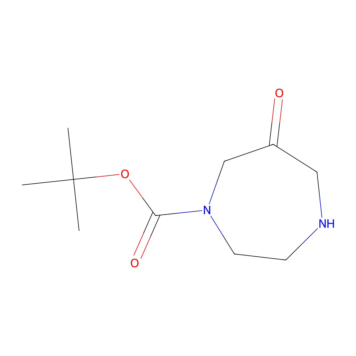tert-Butyl 6-oxo-1,4-diazepane-1-carboxylate molecular structure, CAS 1508624-84-7