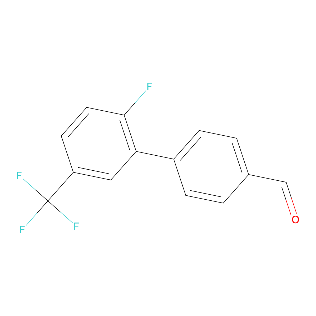4-[2-Fluoro-5-(trifluoromethyl)phenyl]benzaldehyde molecular structure, CAS 1508661-00-4