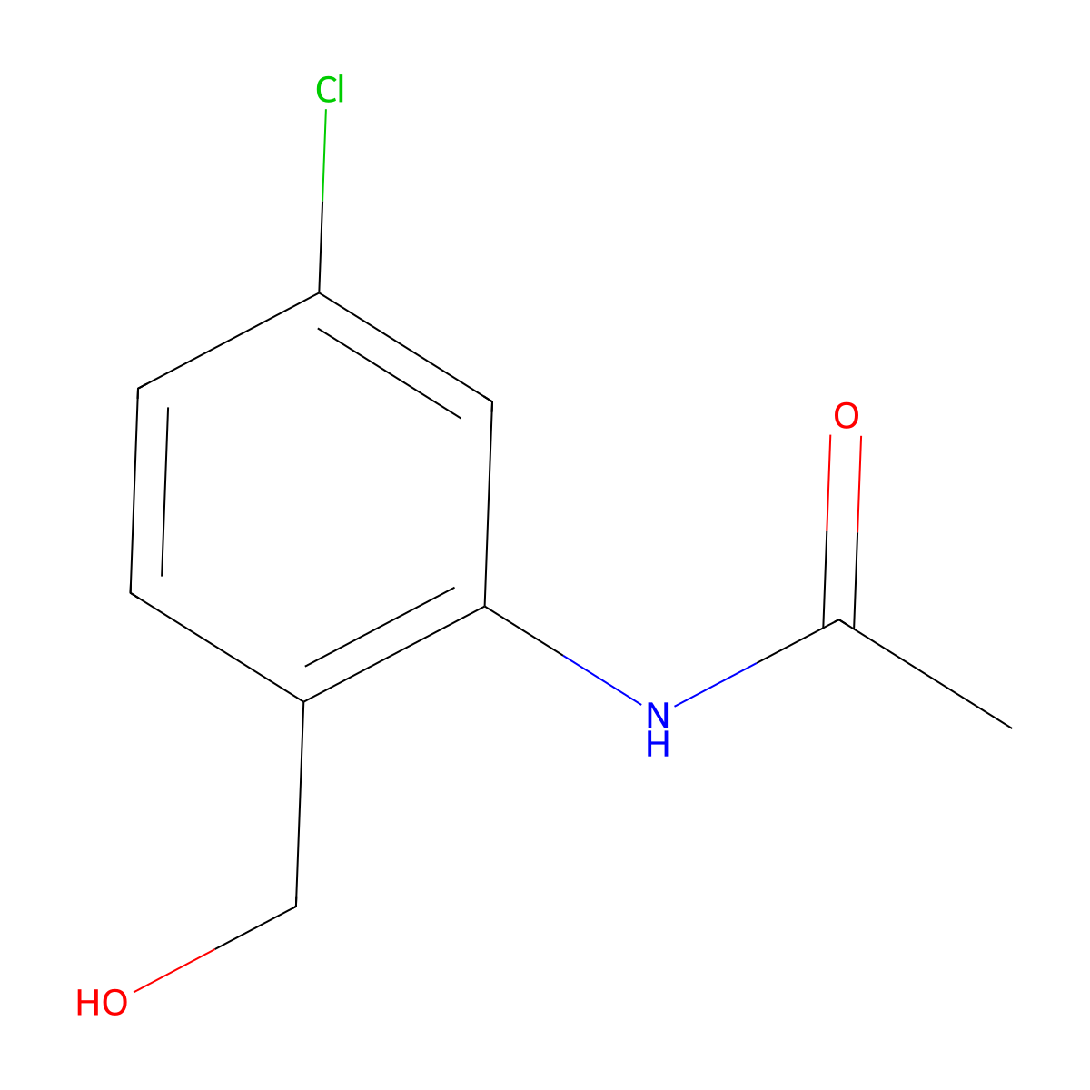 N-[5-chloro-2-(hydroxymethyl)phenyl]Acetamide molecular structure, CAS 150869-44-6