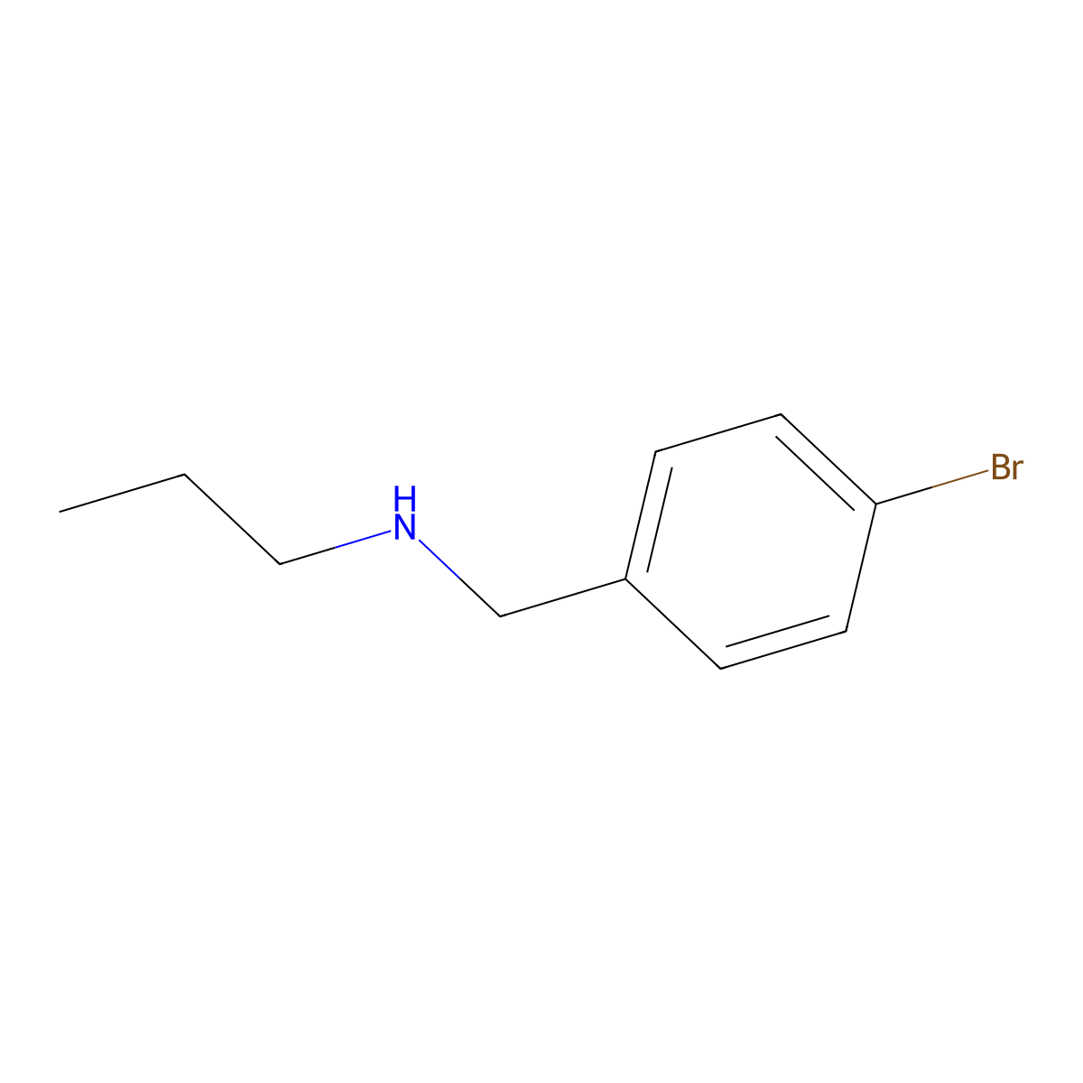 N-(4-Bromobenzyl)propan-1-amine molecular structure, CAS 150869-52-6