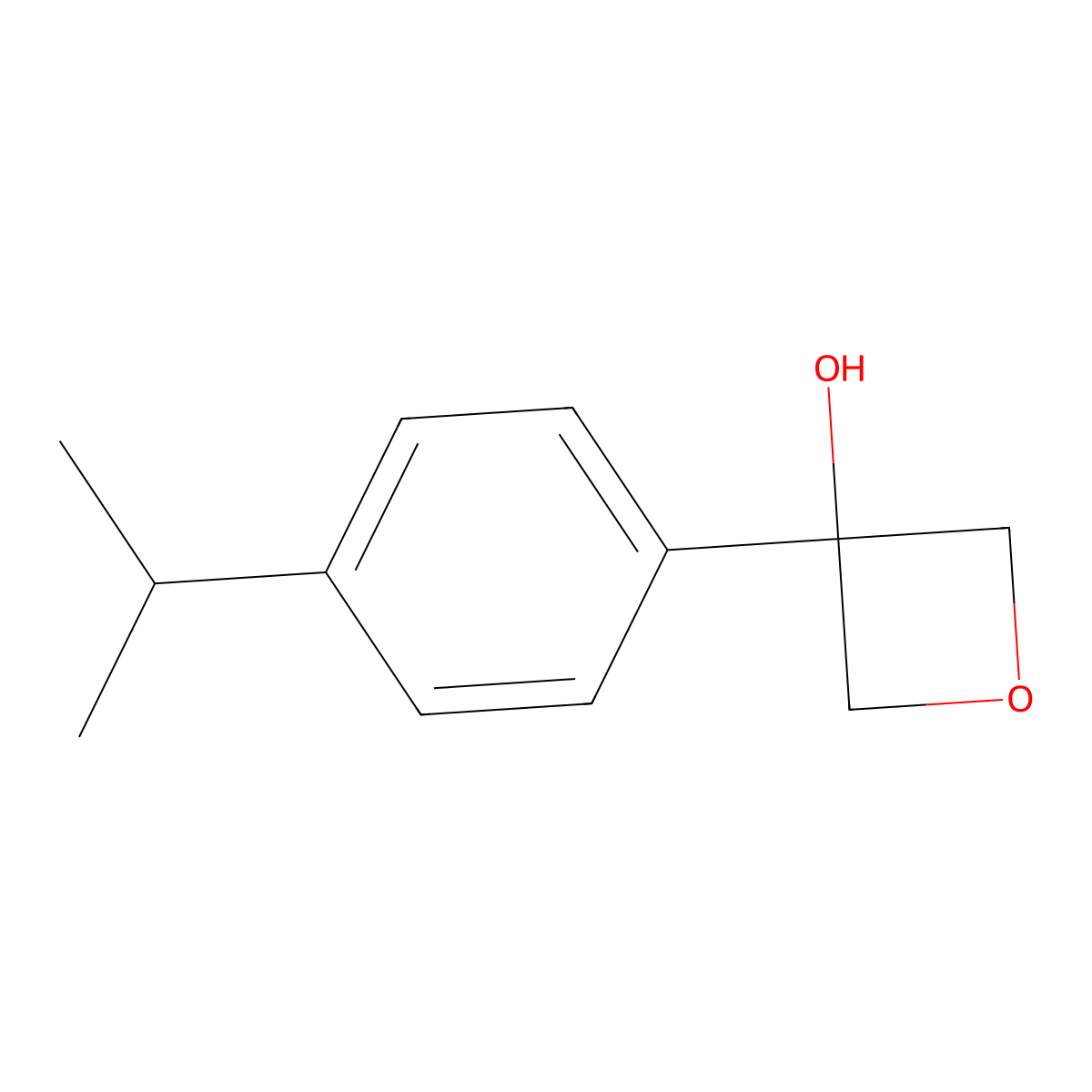 3-[4-(1-Methylethyl)phenyl]-3-oxetanol molecular structure, CAS 1508691-35-7