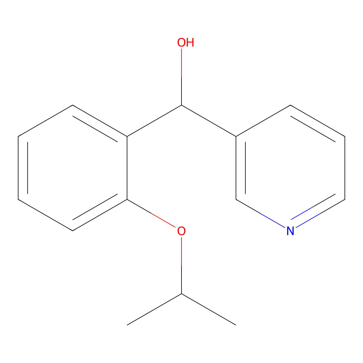 alpha-[2-(1-Methylethoxy)phenyl]-3-pyridinemethanol molecular structure, CAS 1508693-71-7