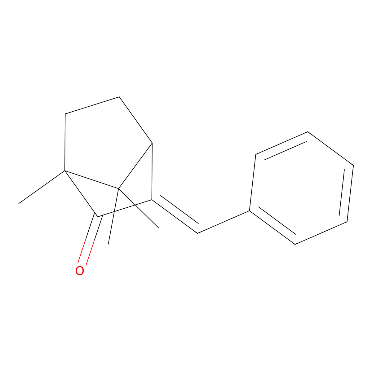 3-Benzylidenebornan-2-one molecular structure, CAS 15087-24-8