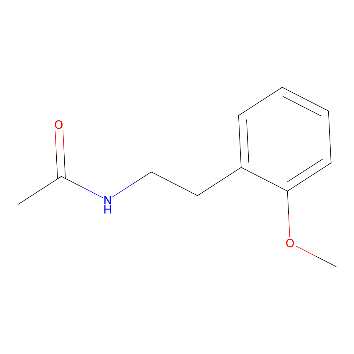 N-[2-(2-methoxyphenyl)ethyl]acetamide molecular structure, CAS 150871-44-6