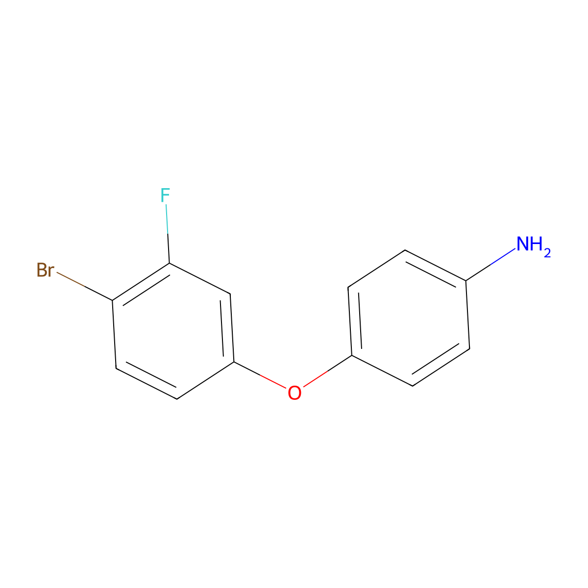 4-(4-Bromo-3-fluorophenoxy)aniline molecular structure, CAS 1508713-18-5