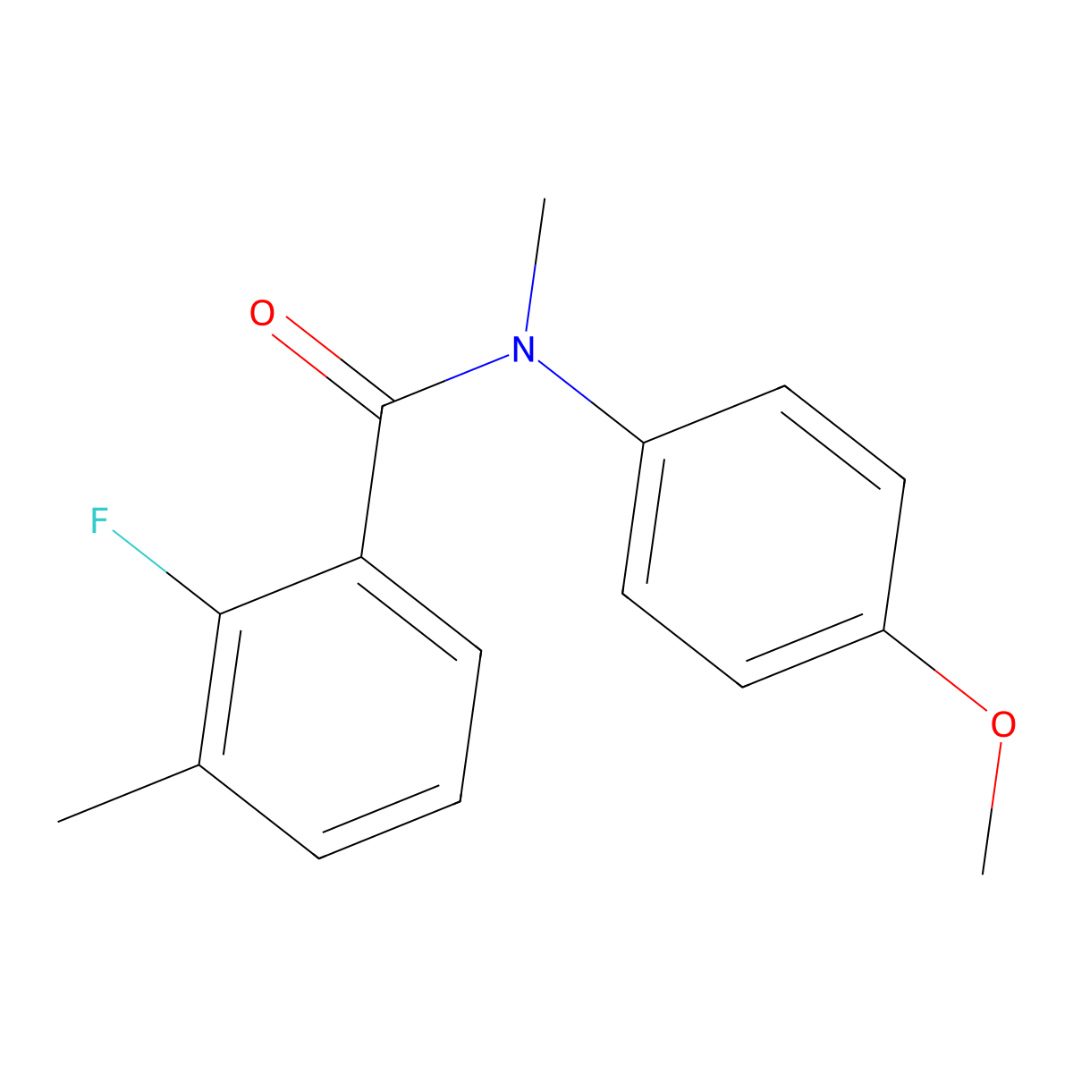 2-Fluoro-N-(4-methoxyphenyl)-N,3-dimethylbenzamide molecular structure, CAS 1508718-58-8