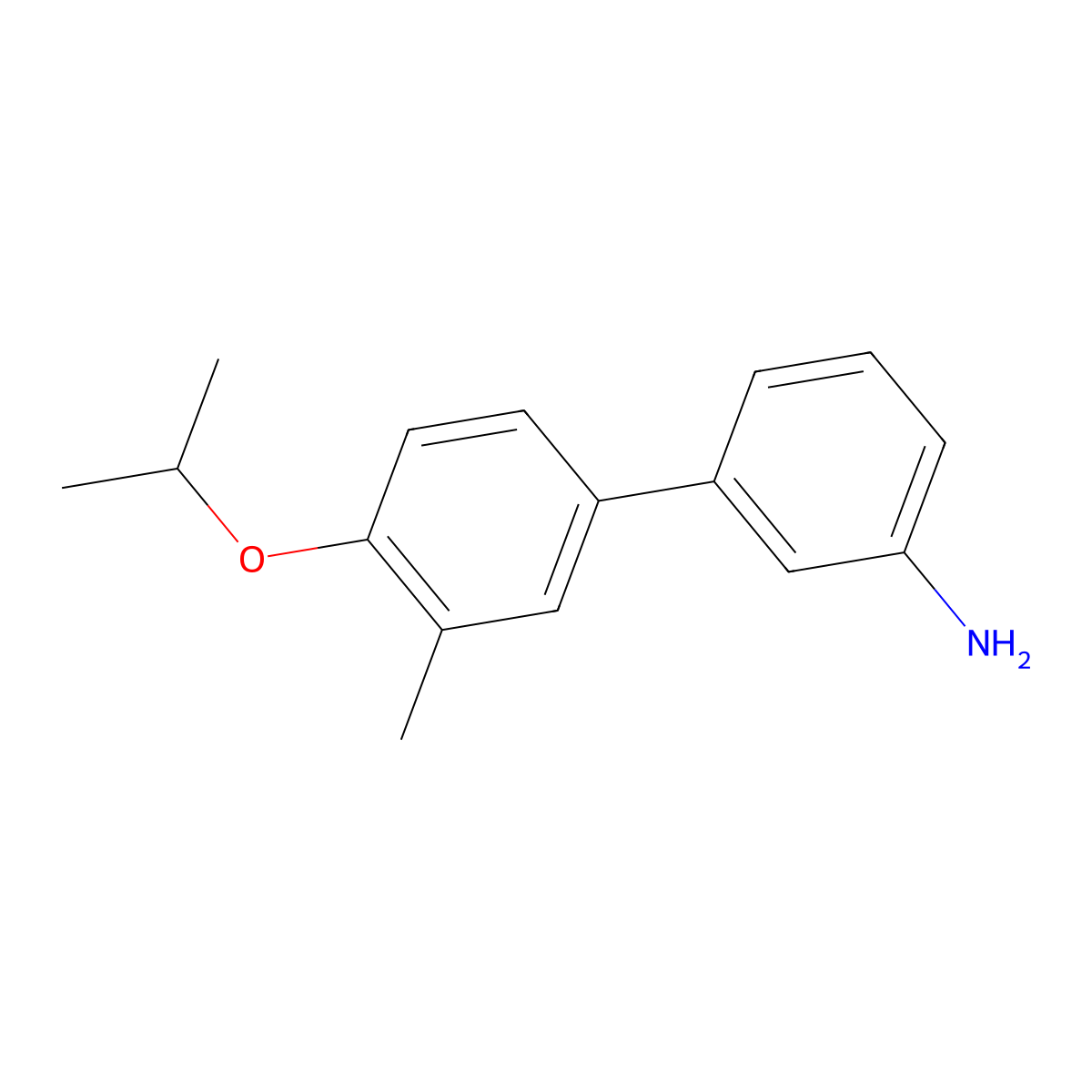 3'-Methyl-4'-(1-methylethoxy)[1,1'-biphenyl]-3-amine molecular structure, CAS 1508734-84-6