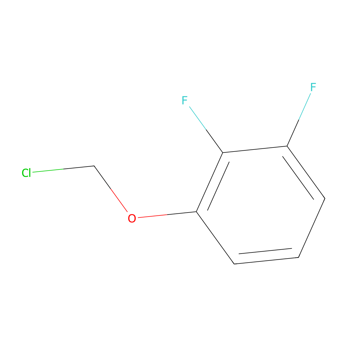 1-(Chloromethoxy)-2,3-difluorobenzene molecular structure, CAS 1508765-01-2