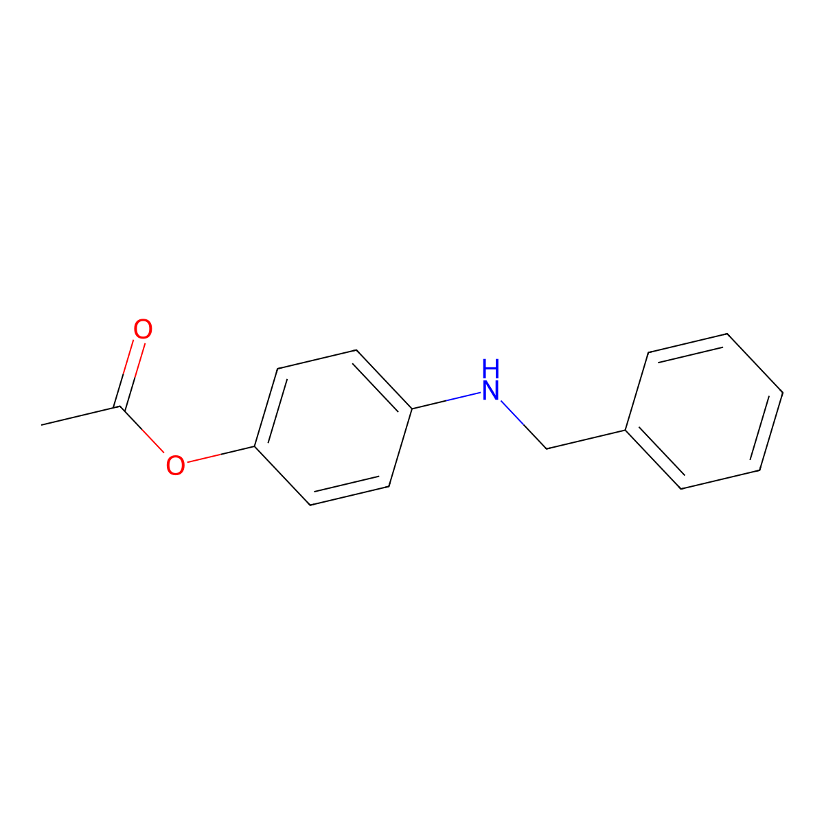 4-(Benzylamino)phenyl acetate molecular structure, CAS 150879-98-4