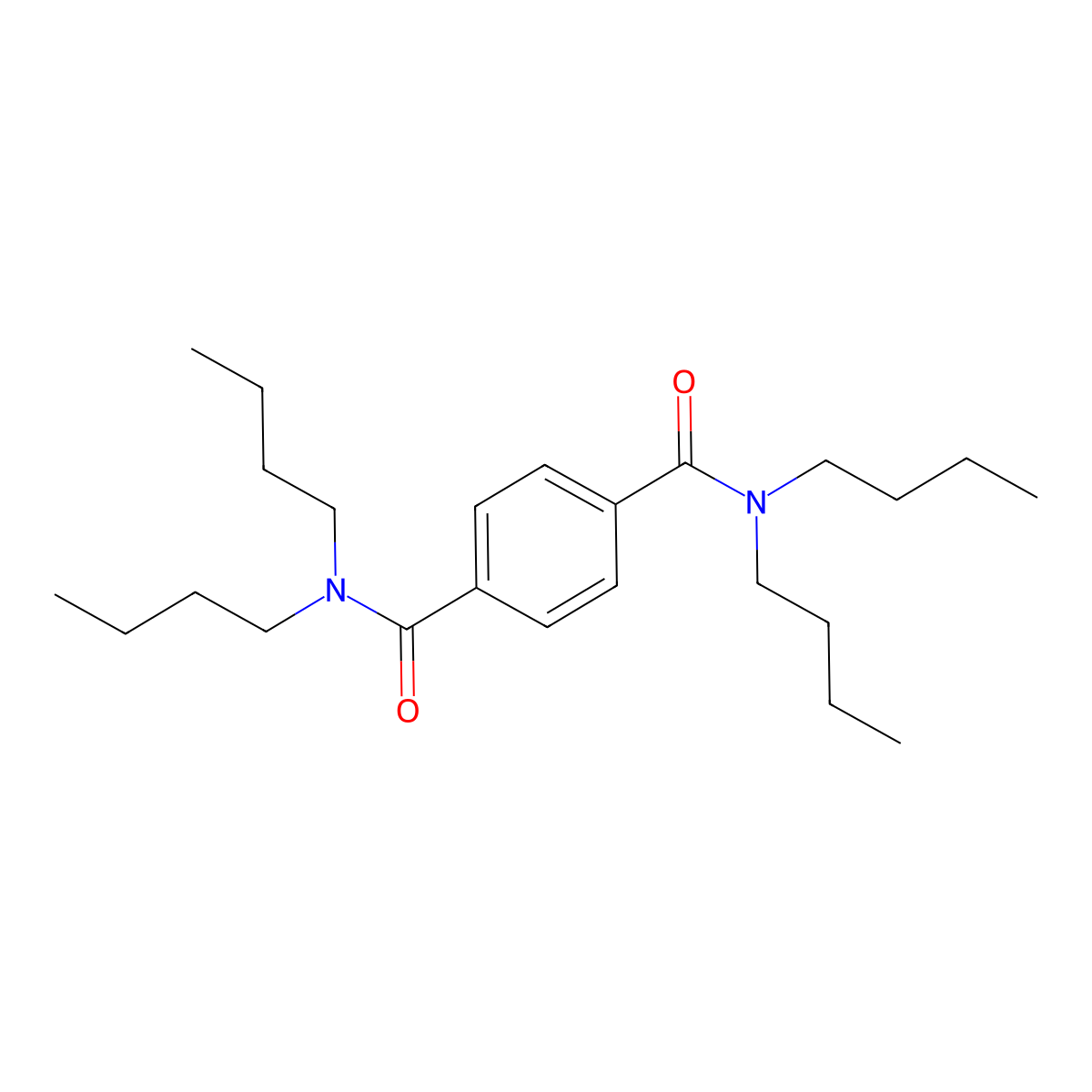 1-N,1-N,4-N,4-N-tetrabutylbenzene-1,4-dicarboxamide molecular structure, CAS 15088-24-1