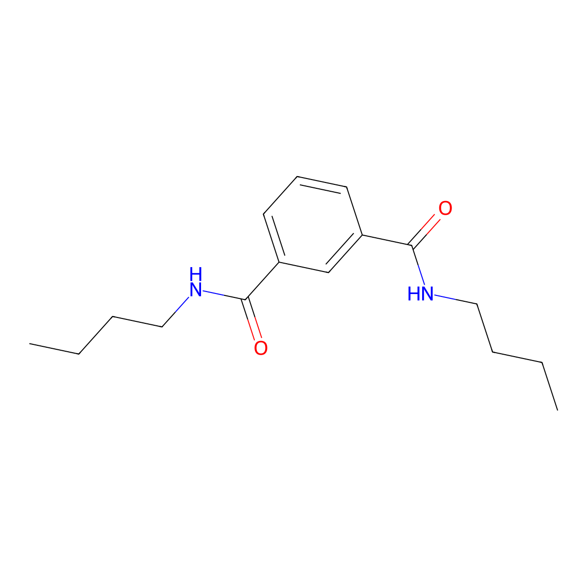 N,N'-dibutylbenzene-1,3-dicarboxamide molecular structure, CAS 15088-35-4