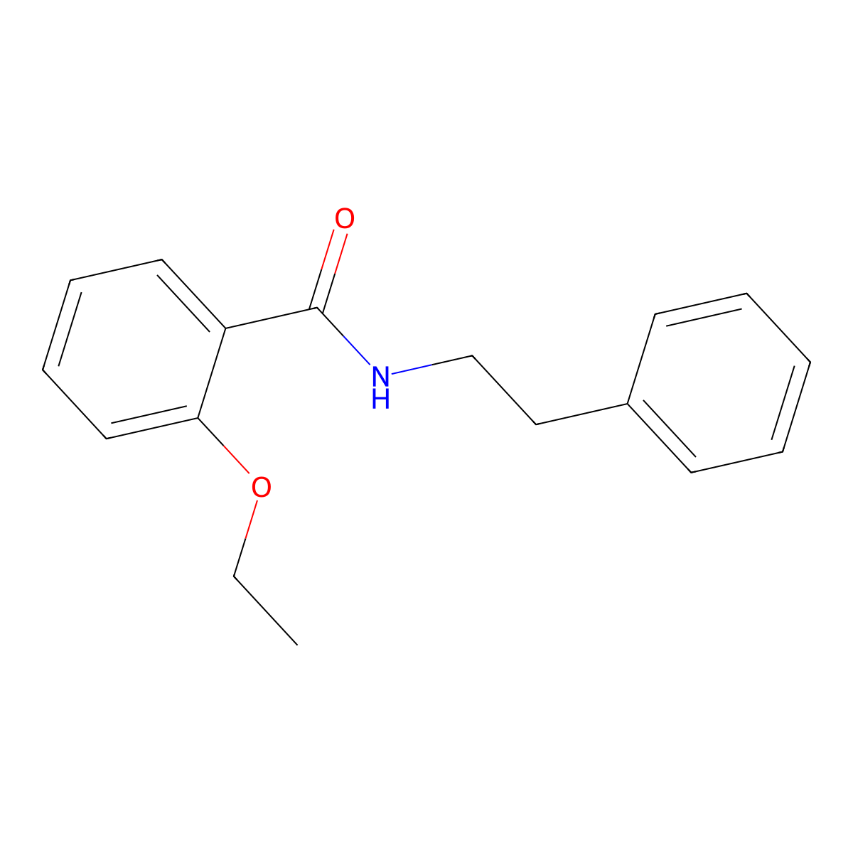 2-ethoxy-N-(2-phenylethyl)benzamide molecular structure, CAS 15088-83-2