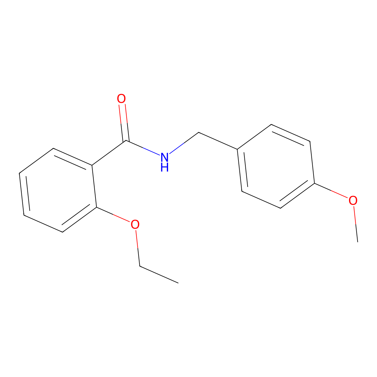 2-ethoxy-N-(4-methoxybenzyl)benzamide molecular structure, CAS 15088-84-3
