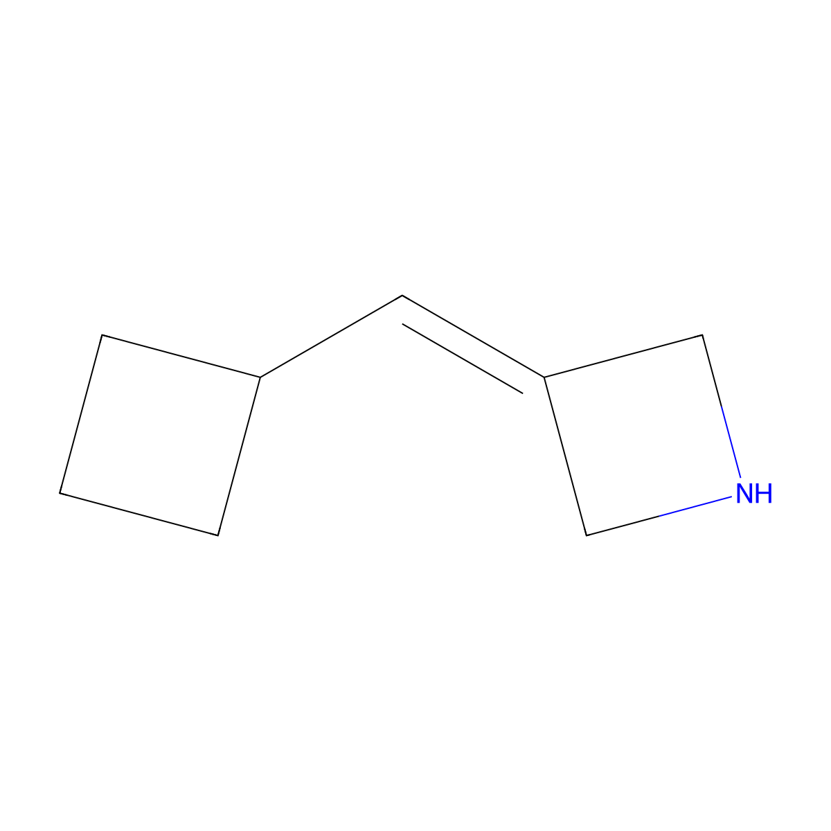 3-(Cyclobutylmethylidene)azetidine molecular structure, CAS 1508809-66-2