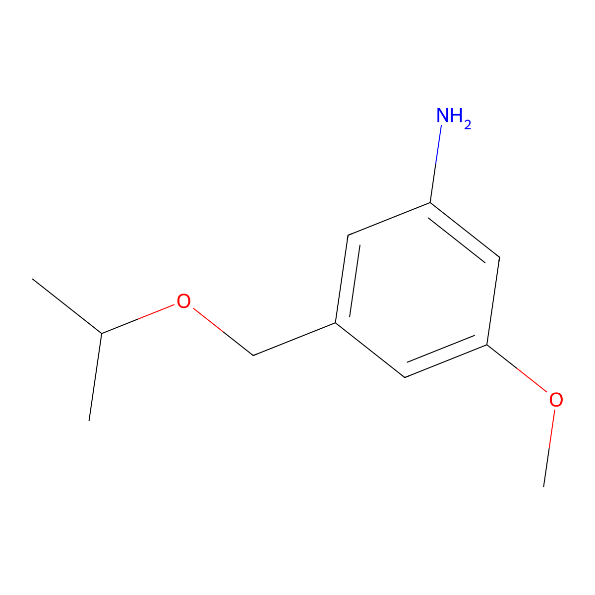 3-Methoxy-5-[(propan-2-yloxy)methyl]aniline molecular structure, CAS 1508818-60-7
