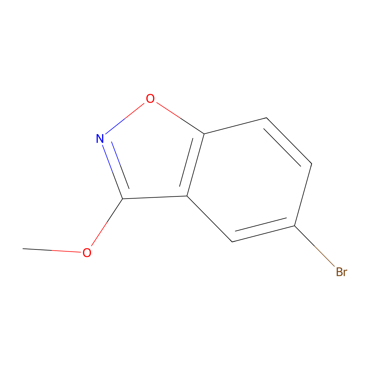 5-Bromo-3-methoxybenzo[d]isoxazole molecular structure, CAS 1508820-52-7
