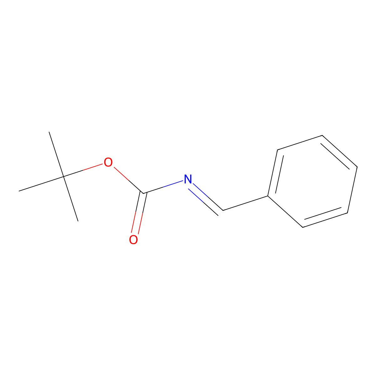 Tert-butyl benzylidenecarbamate molecular structure, CAS 150884-50-7
