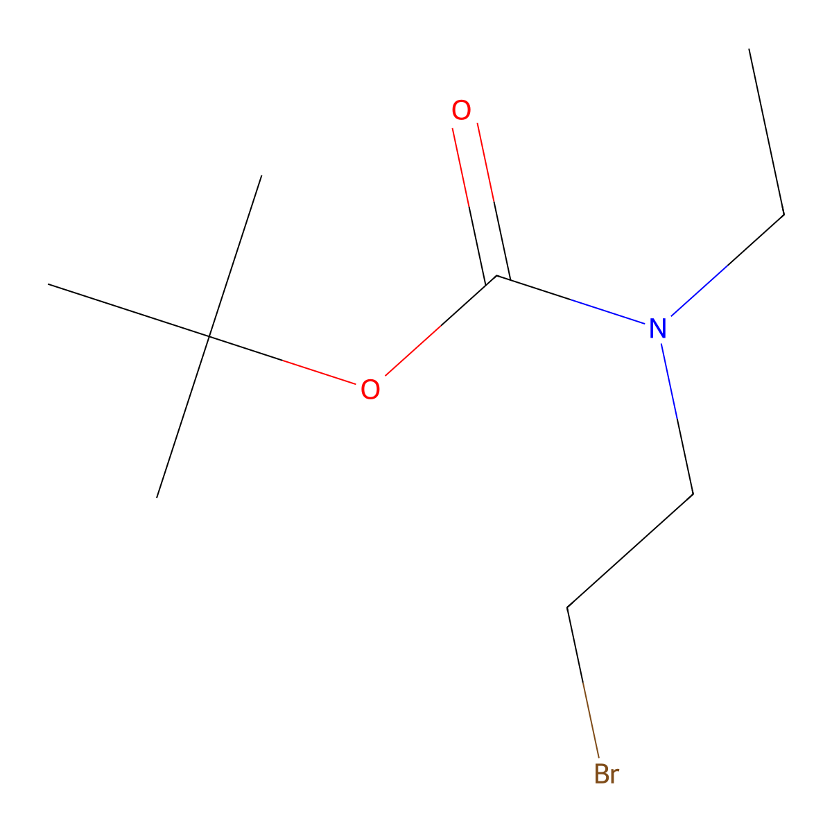 (2-Bromoethyl)-ethylcarbamic acid tert-butyl ester molecular structure, CAS 1508841-86-8