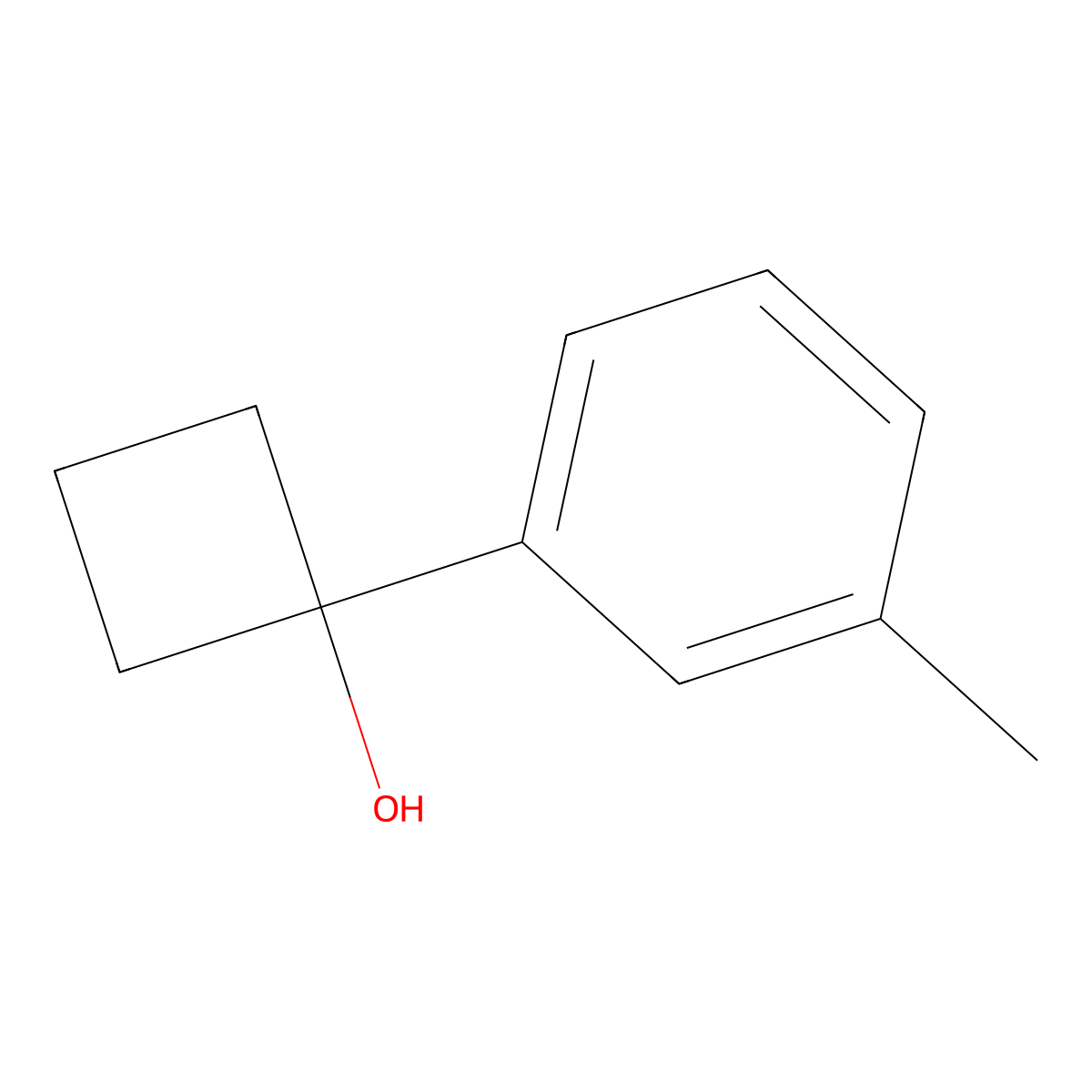 1-(m-Tolyl)cyclobutanol molecular structure, CAS 1508854-54-3