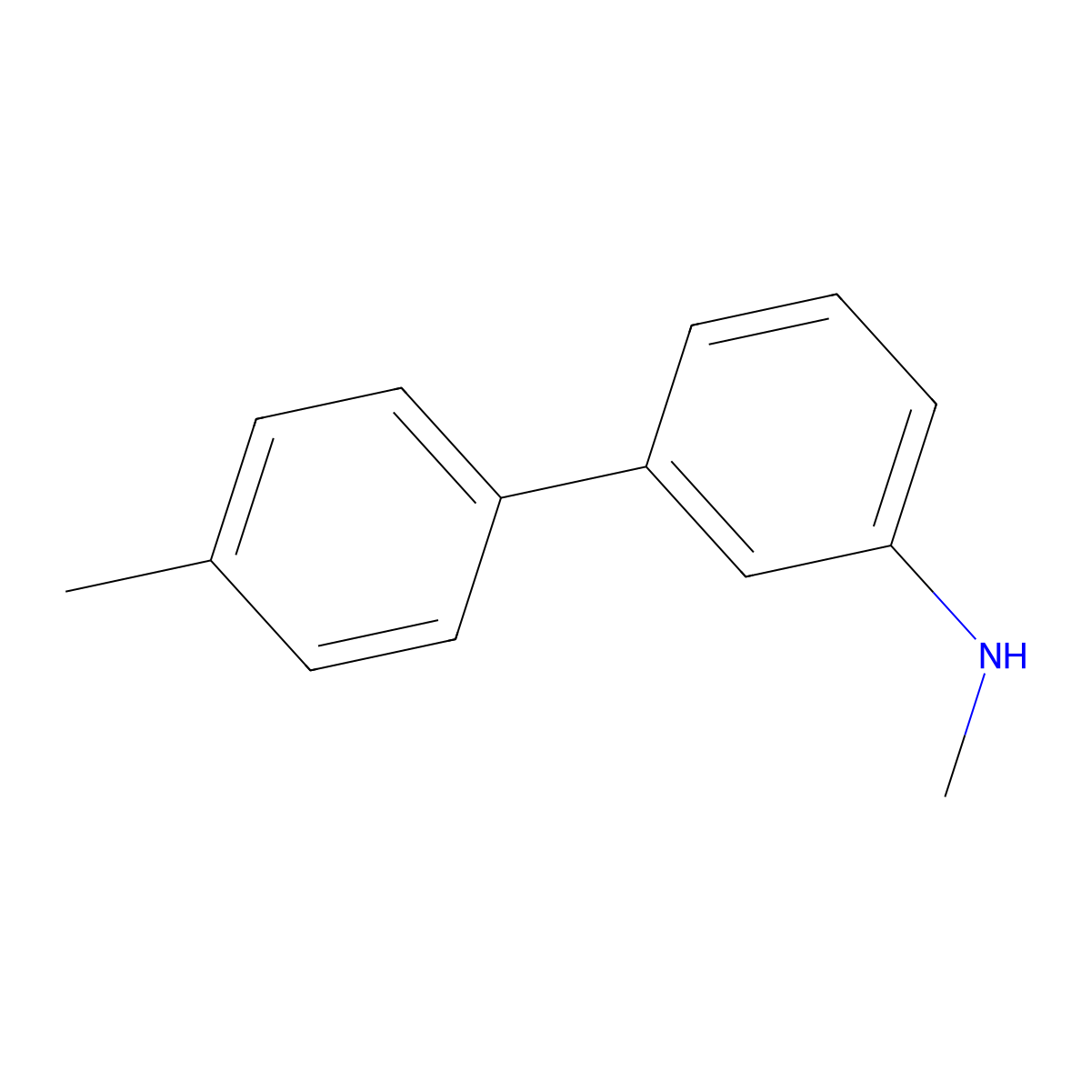 N,4'-Dimethyl-[1,1'-biphenyl]-3-amine molecular structure, CAS 1508890-56-9