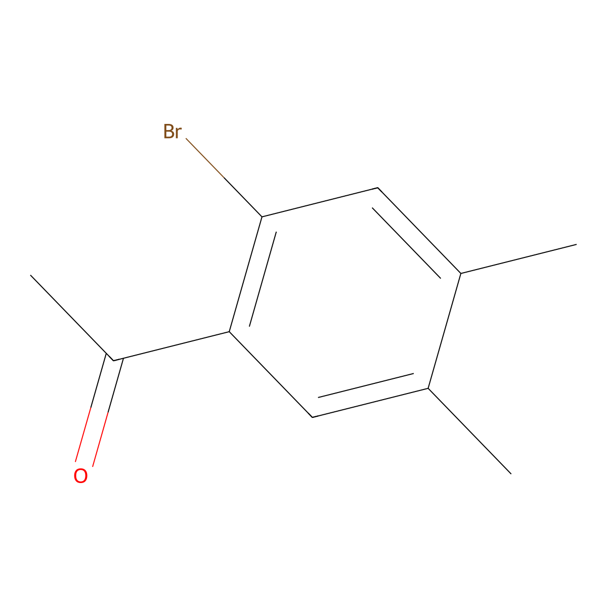 1-(2-Bromo-4,5-dimethylphenyl)ethanone molecular structure, CAS 15089-75-5