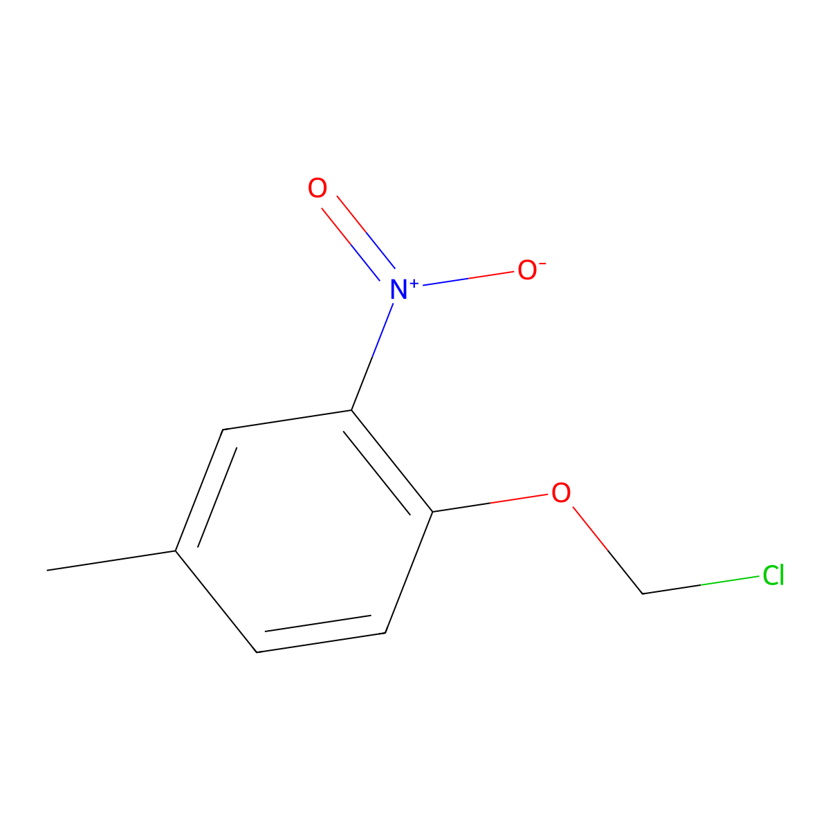 1-(Chloromethoxy)-4-methyl-2-nitrobenzene molecular structure, CAS 1508912-54-6