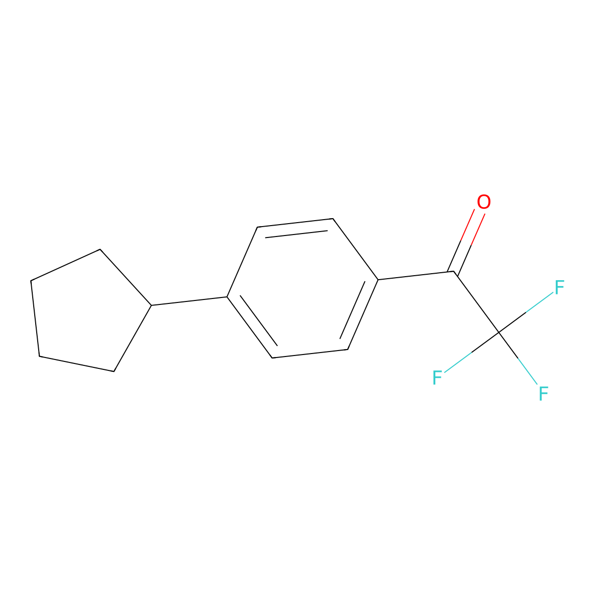 1-(4-Cyclopentylphenyl)-2,2,2-trifluoroethanone molecular structure, CAS 1508955-14-3