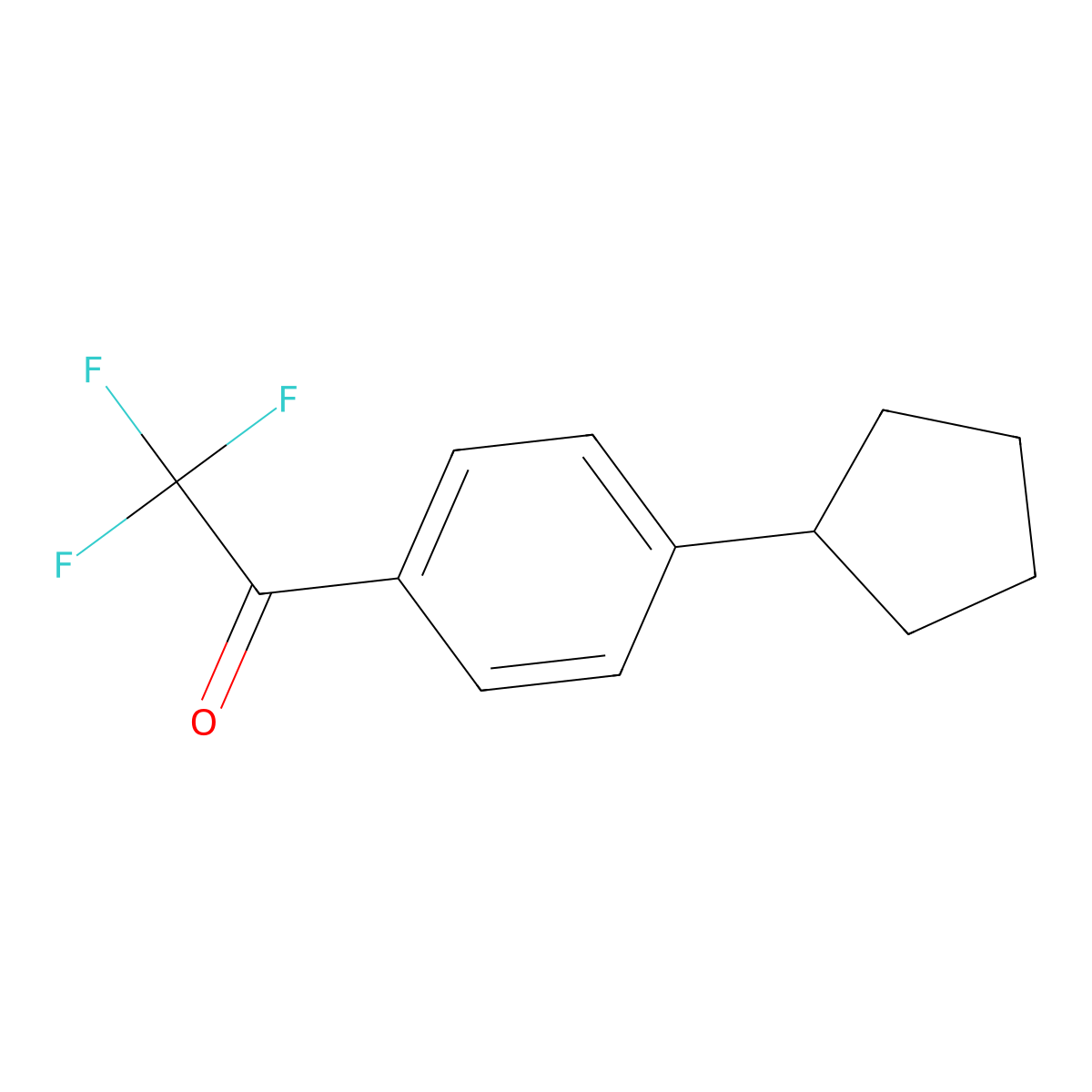 1-(4-Cyclopentylphenyl)-2,2,2-trifluoroethanone molecular structure, CAS 1508955-14-3