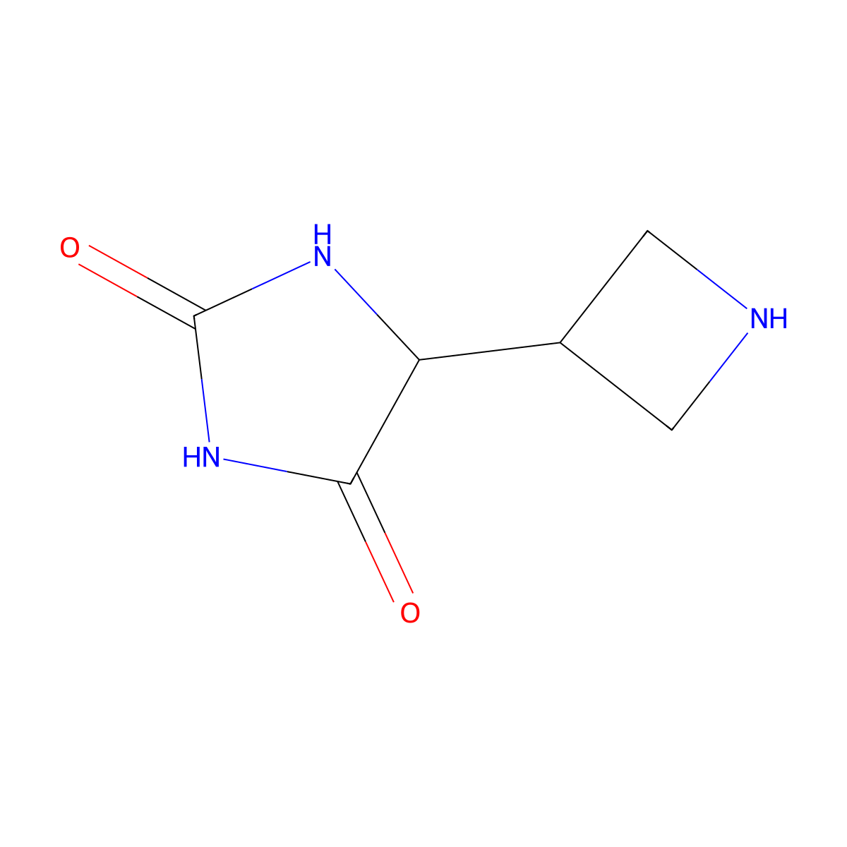 5-(Azetidin-3-yl)imidazolidine-2,4-dione molecular structure, CAS 1509004-58-3