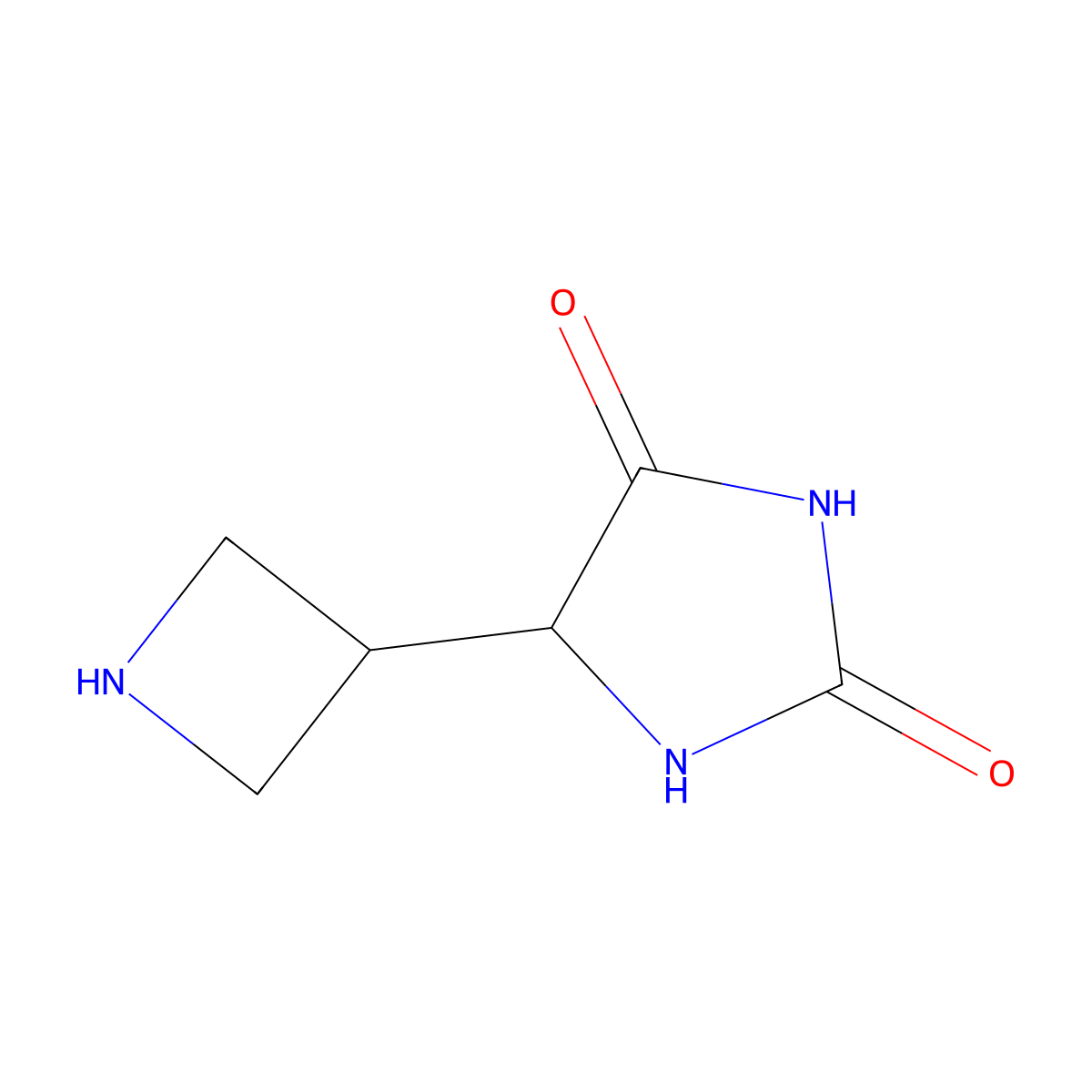 5-(Azetidin-3-yl)imidazolidine-2,4-dione molecular structure, CAS 1509004-58-3