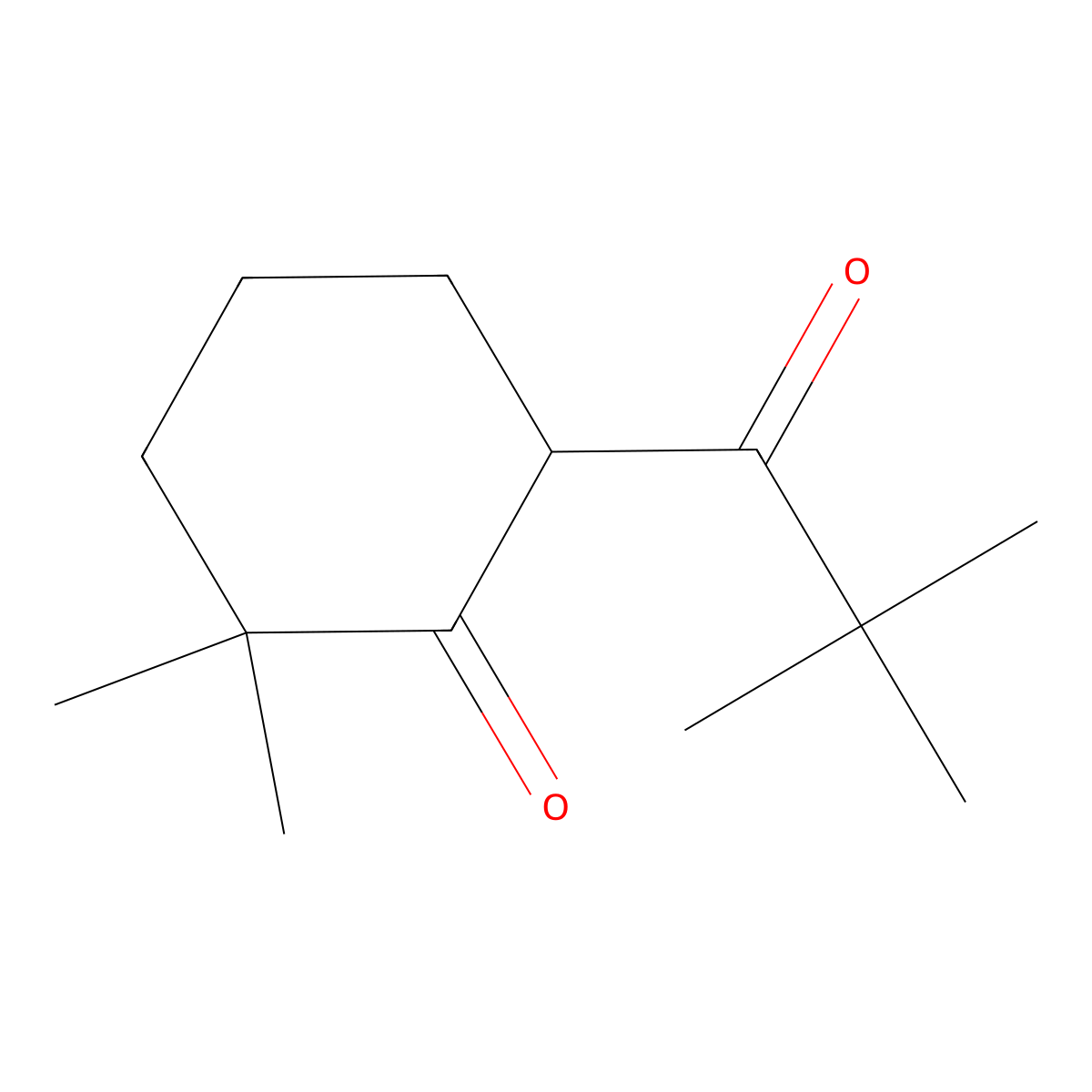 6-(2,2-Dimethylpropanoyl)-2,2-dimethylcyclohexan-1-one molecular structure, CAS 1509012-90-1