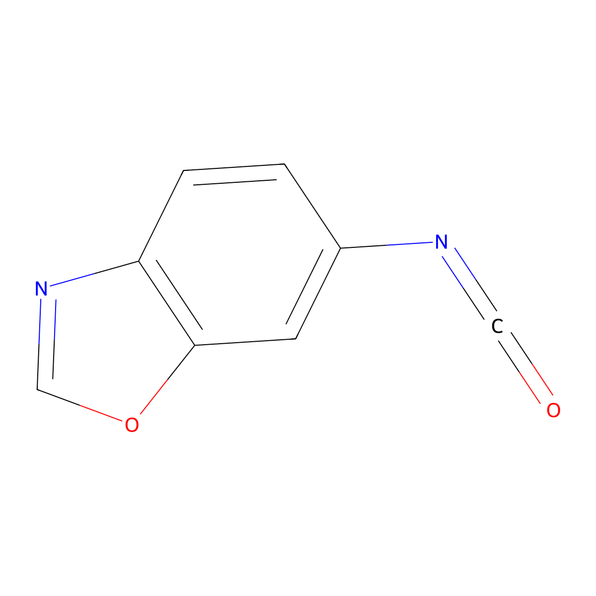 6-Isocyanato-1,3-benzoxazole molecular structure, CAS 1509042-96-9