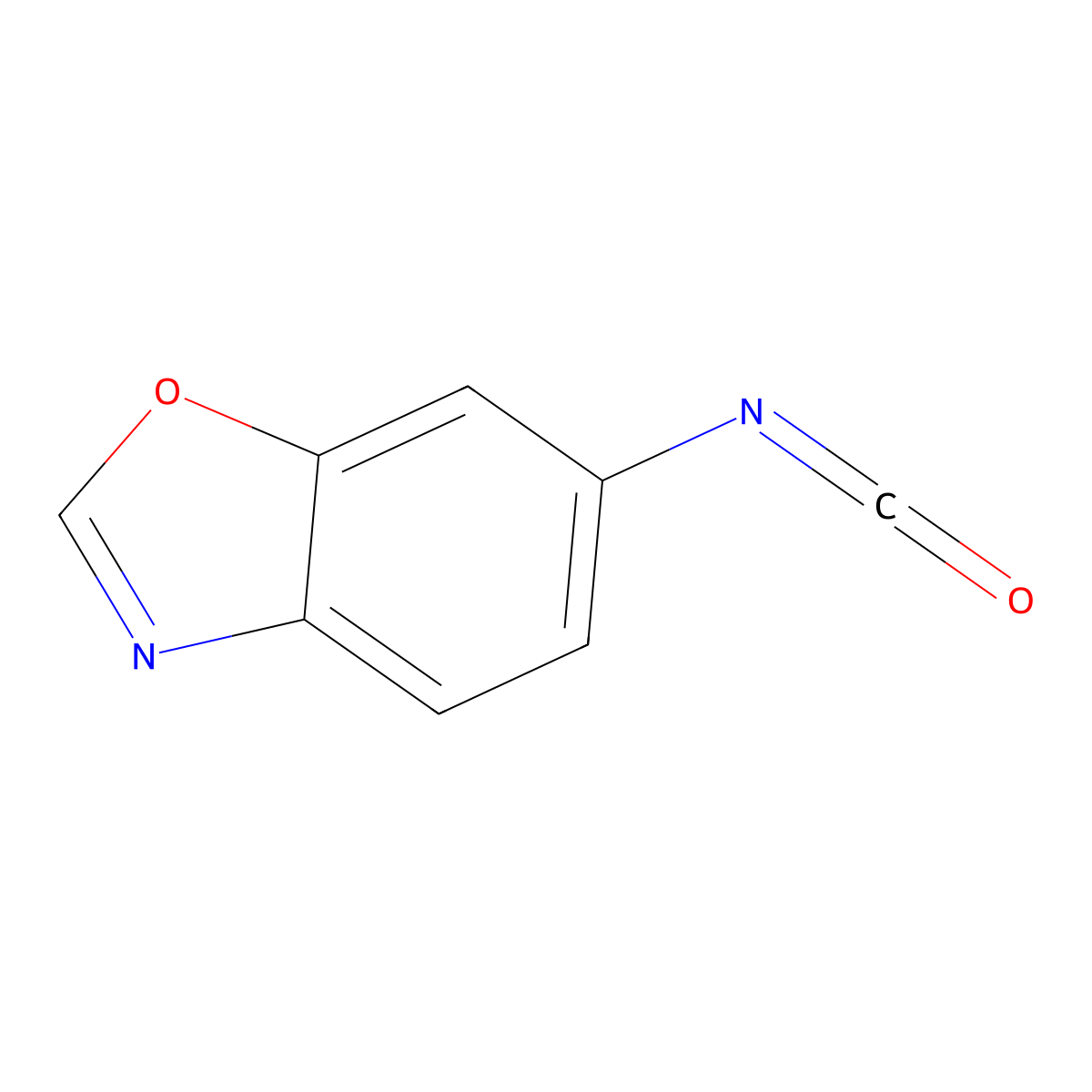 6-Isocyanato-1,3-benzoxazole molecular structure, CAS 1509042-96-9