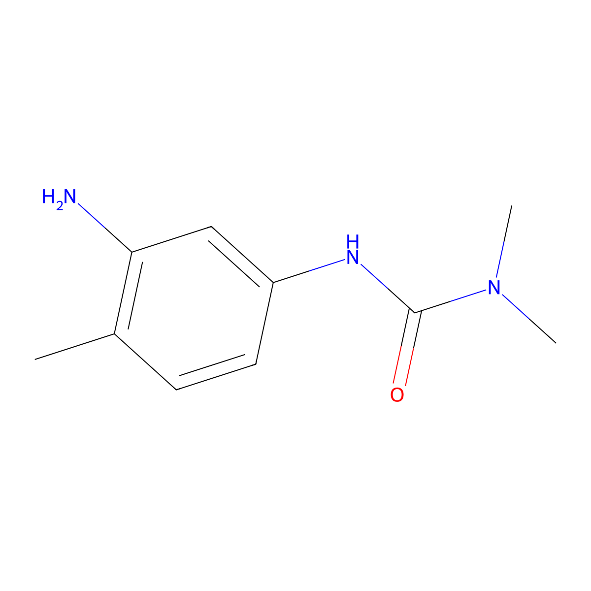 1-(3-Amino-4-methylphenyl)-3,3-dimethylurea molecular structure, CAS 1509056-86-3