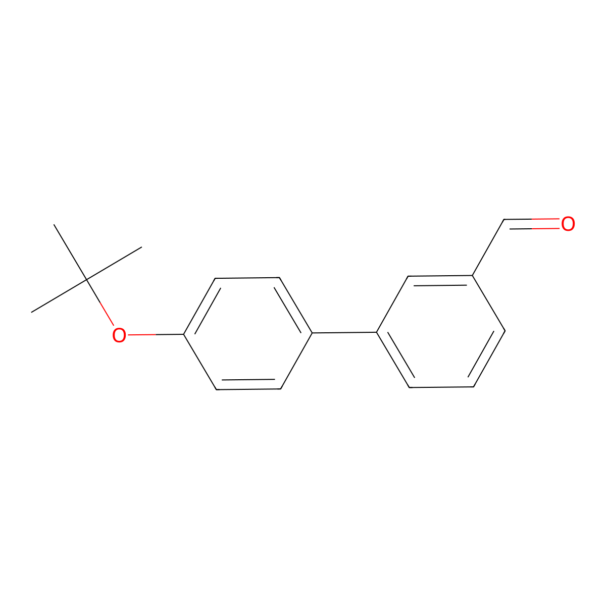 4'-(1,1-Dimethylethoxy)[1,1'-biphenyl]-3-carboxaldehyde molecular structure, CAS 1509133-92-9