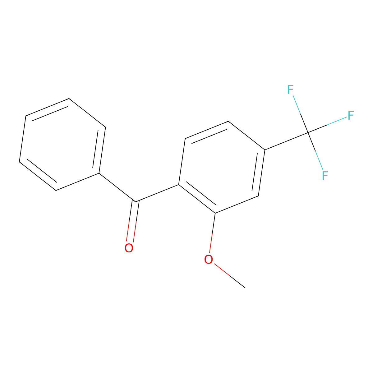 Methanone, [2-methoxy-4-(trifluoromethyl)phenyl]phenyl- molecular structure, CAS 1509165-07-4