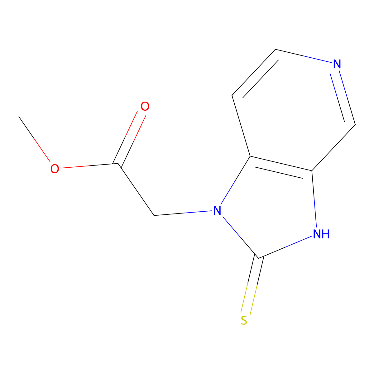 Methyl 2-(2-mercapto-1h-imidazo[4,5-c]pyridin-1-yl)acetate molecular structure, CAS 1509176-93-5