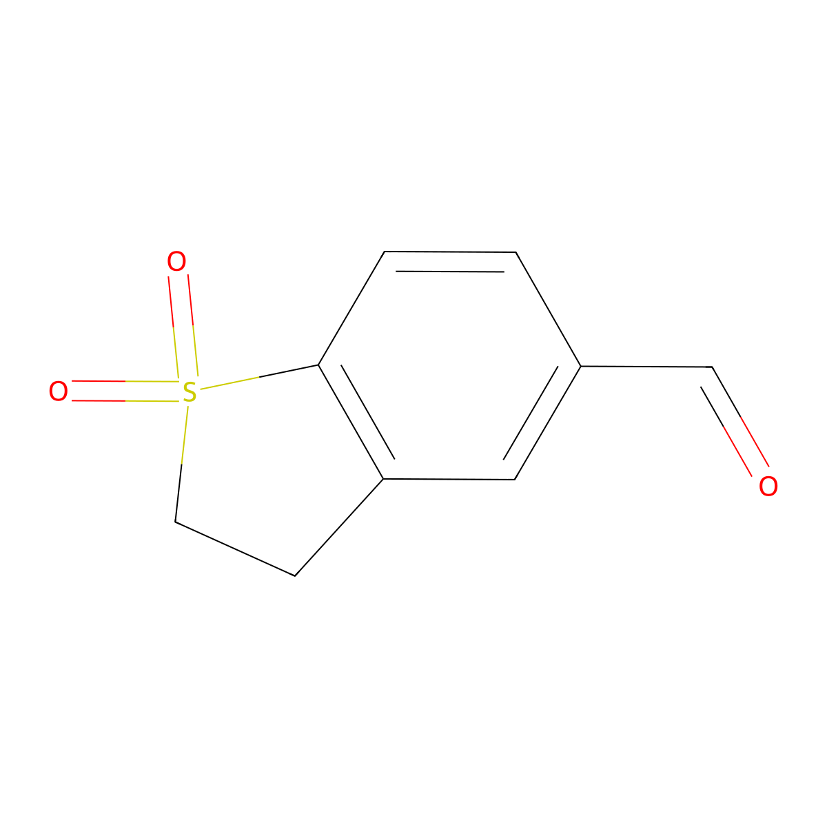1,1-Dioxo-2,3-dihydro-1lambda6-benzothiophene-5-carbaldehyde molecular structure, CAS 1509208-73-4