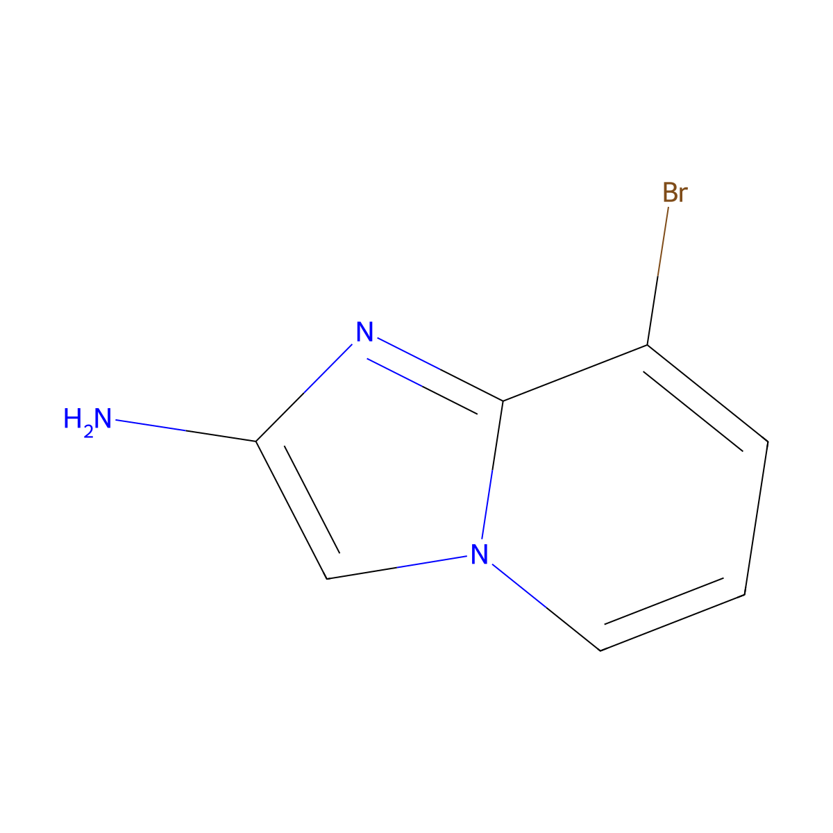 8-Bromoimidazo[1,2-A]pyridin-2-amine molecular structure, CAS 1509263-23-3