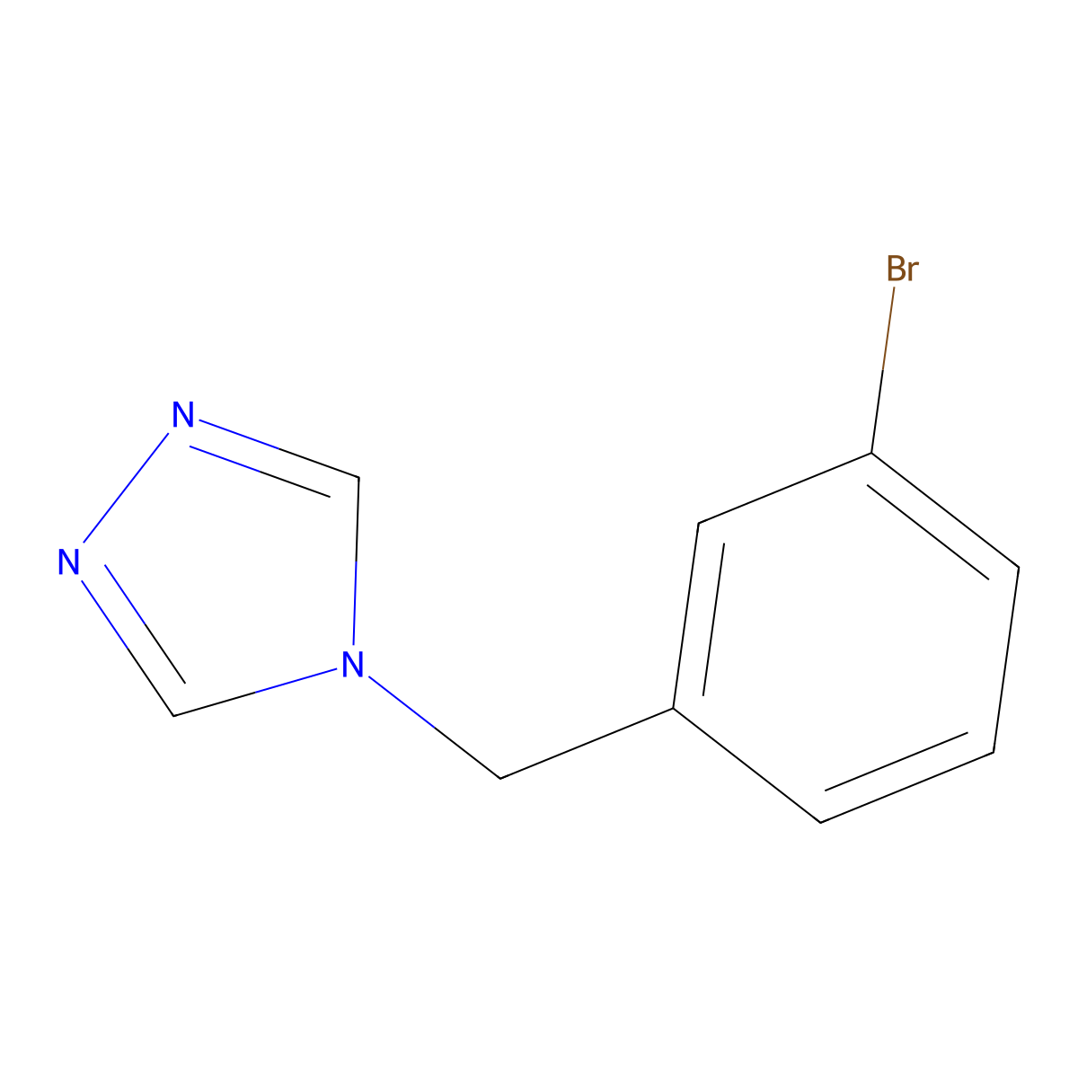 4-(3-Bromobenzyl)-4h-1,2,4-triazole molecular structure, CAS 1509268-52-3