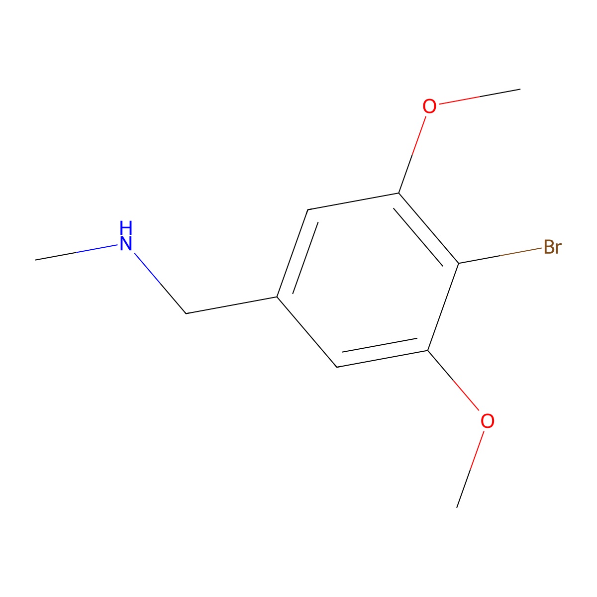 [(4-Bromo-3,5-dimethoxyphenyl)methyl](methyl)amine molecular structure, CAS 1509275-71-1