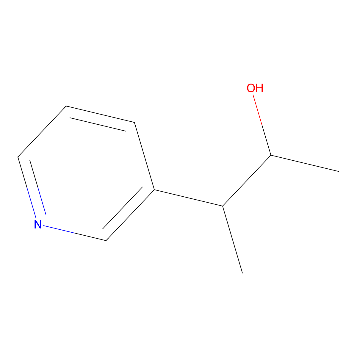 3-(Pyridin-3-yl)butan-2-ol molecular structure, CAS 1509292-23-2