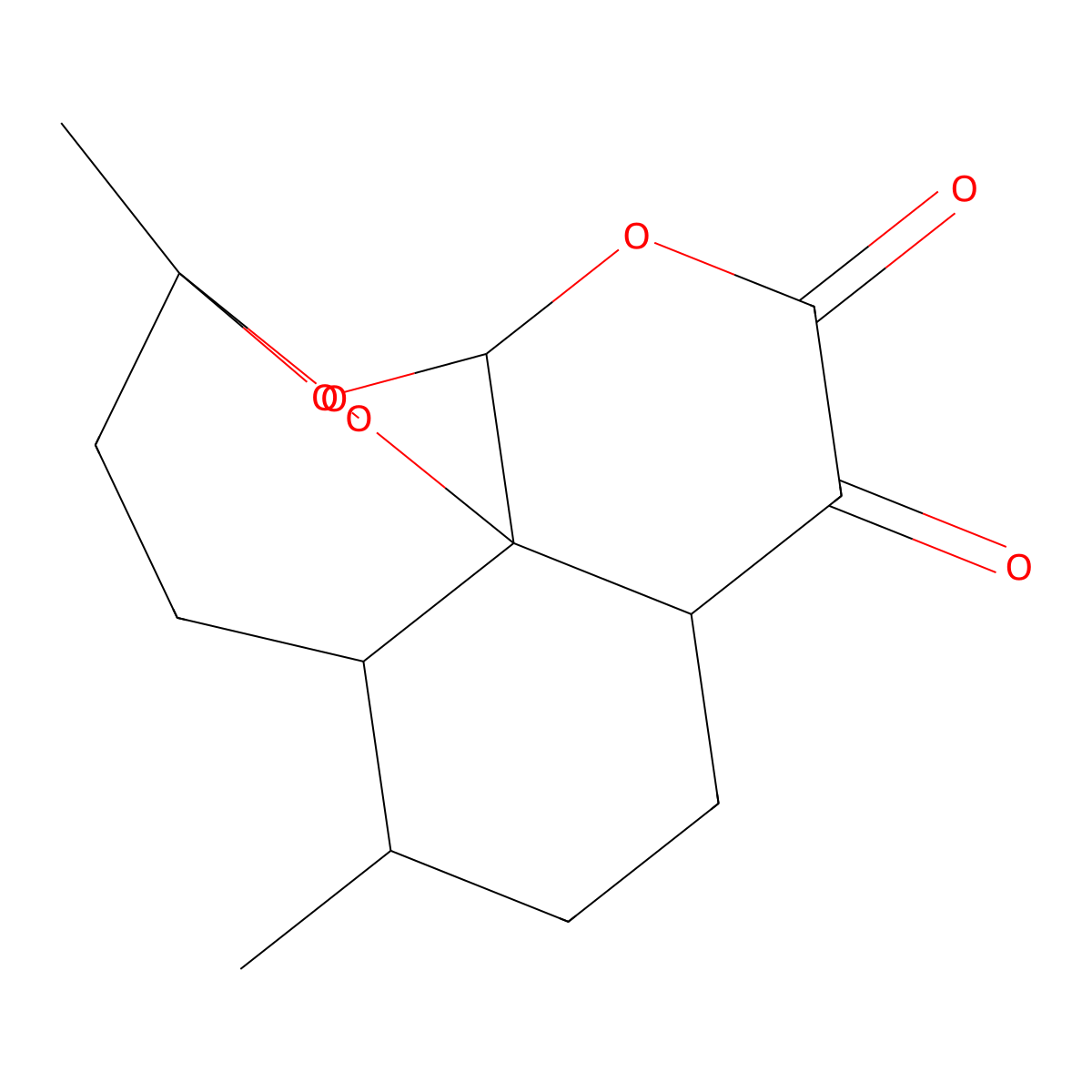 9-Desmethylene 9-Oxo-artemisitene molecular structure, CAS 150930-12-4
