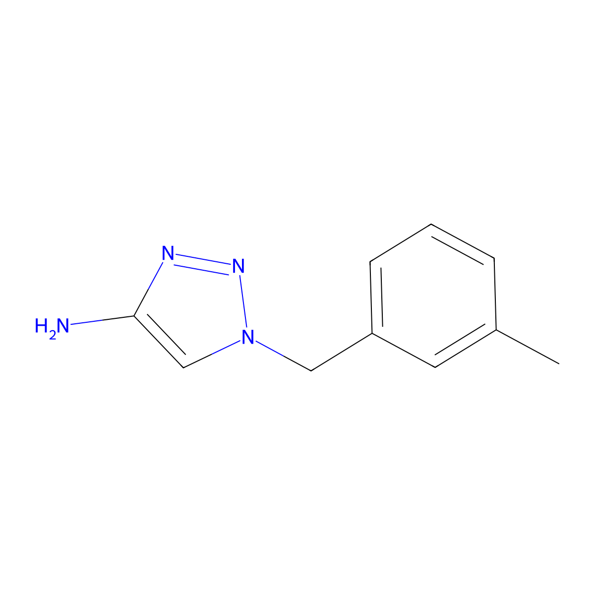 1-[(3-Methylphenyl)methyl]-1H-1,2,3-triazol-4-amine molecular structure, CAS 1509301-65-8